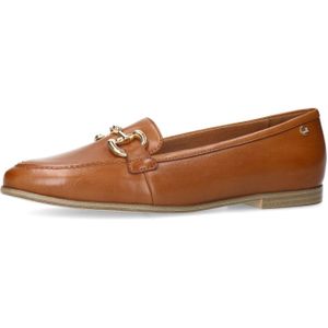Manfield - Loafers - Bruin - Leren - Gouden Detail