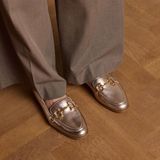 Manfield - Loafers - Geel - Gouden Loafer met Memory Foam Voetbed