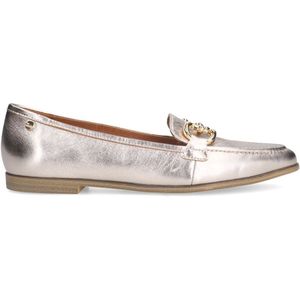 Manfield - Loafers - Geel - Gouden Loafer met Memory Foam Voetbed