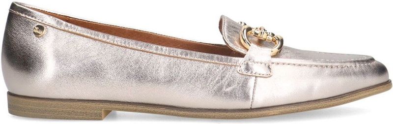 Manfield - Loafers - Geel - Gouden Loafer met Memory Foam Voetbed