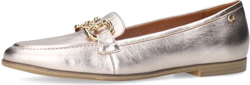 No Stress - Gouden Leren Loafers - Goudkleurig - Memory Foam Voetbed