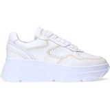 Manfield - Chunky Sneakers - Wit - Leer
