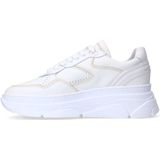 Manfield - Chunky Sneakers - Wit - Leer