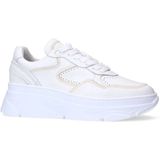 Manfield - Chunky Sneakers - Wit - Leer