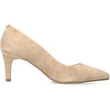 Manfield - Suède Pumps - Beige - Suède - Leer Voering