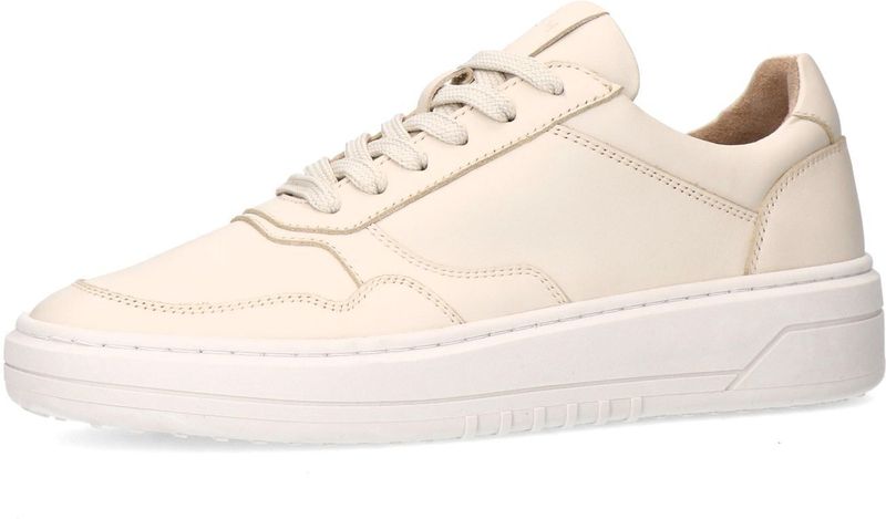 Manfield - Sneakers - Beige - Leer