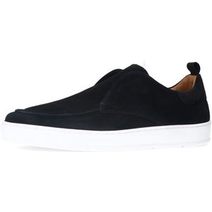 Manfield - Loafers - Zwart - Suède - Leer