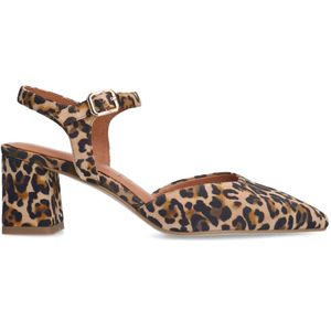 No Stress - Pumps - Beige - Suède - Blokhak