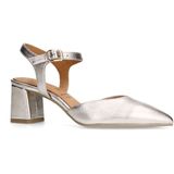 Manfield - Slingback Pumps - Geel - Goud - Leer