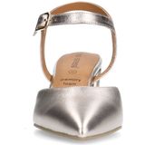 Manfield - Slingback Pumps - Geel - Goud - Leer