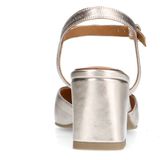 Manfield - Slingback Pumps - Geel - Goud - Leer