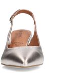 Manfield - Slingback Pumps - Geel - Leder - Met Enkelbandje