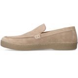 Manfield - Loafers - Beige - Suède - Leren Voering