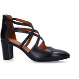 No Stress - Pumps - Zwart - Leer