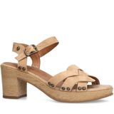 Manfield - Sandalen - Beige - Suède