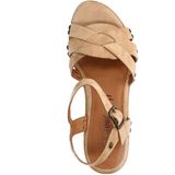 Manfield - Sandalen - Beige - Suède