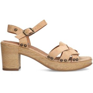 Manfield - Sandalen - Beige - Suède
