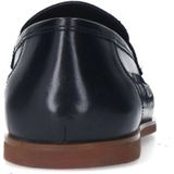 Manfield - Heren - Zwarte Leren Loafers - Unieke Gevlochten Details