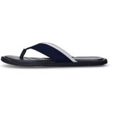 Manfield - Teenvslippers - Blauw - Textiel - Suède Voering