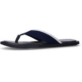 Manfield - Teenvslippers - Blauw - Textiel - Suède Voering