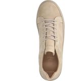 Manfield - Heren - Beige nubuck sneakers