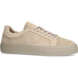 Manfield - Heren - Beige nubuck sneakers
