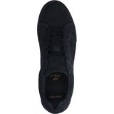 Manfield - Nubuck Sneakers - Zwart - Nubuck - Vetersluiting