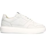 Manfield - Heren - Witte nubuck sneakers
