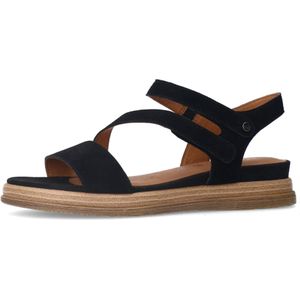 No Stress - Dames Sandalen - Cognac - Leren - Met Klittenband