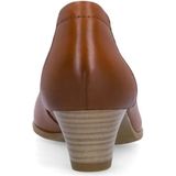 Manfield - Cognacleren Pumps - Bruin - Leren - Met Memory Foam