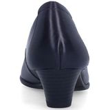 No Stress - Leren Pumps - Donkerblauw - Blokhak