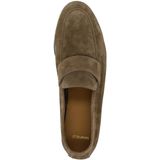 Manfield - Taupe Suède Loafers - Instapmodel - Heren Schoenen - Beige