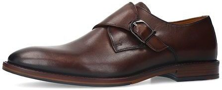 Manfield - Gespschoenen - Bruin - Leer