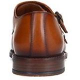 Manfield - Leren Gespschoenen - Cognac - Leer