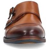 Manfield - Leren Gespschoenen - Cognac - Leer