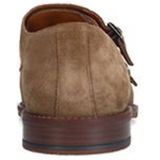 Manfield - Gespschoenen - Taupe - Suède - Leren Voering