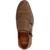 Manfield - Gespschoenen - Taupe - Suède - Leren Voering