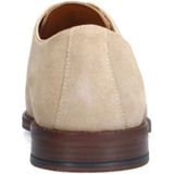 Manfield - Veterschoenen - Beige - Suède - Leer Voering