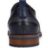 Van Lier - Heren - Zwarte Leren Veterschoenen - Platte Hak - Leer