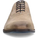 Van Lier - Heren - Taupe Suède Veterschoenen - Suède