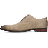 Van Lier - Heren - Taupe Suède Veterschoenen - Suède