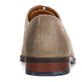 Van Lier - Heren - Taupe Suède Veterschoenen - Suède