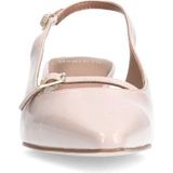 Manfield - Beige Slingback Pumps - Leer - Hak 5 cm