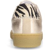 Manfield - Leren Sneakers - Goud - Leer