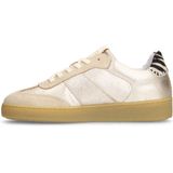 Manfield - Leren Sneakers - Goud - Leer