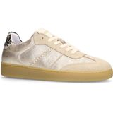 Manfield - Leren Sneakers - Goud - Leer