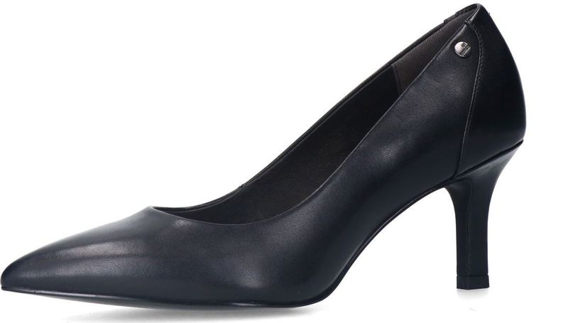 No Stress - Dames - Zwarte Leren Klassieke Pumps - Leren - Memory Foam Voetbed