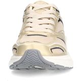 Manfield - Chunky Sneakers - Goud - Textiel en Imitatieleer