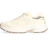 Manfield - Chunky Sneakers - Ecru - Textiel en Imitatieleer