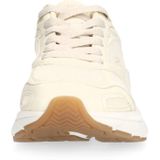 Manfield - Chunky Sneakers - Ecru - Textiel en Imitatieleer
